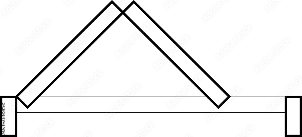Door for floor plan top view. Architectural PNG element. Icon for
