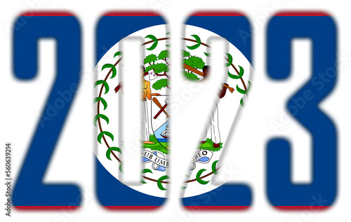 2023 - With the Flag of Belize