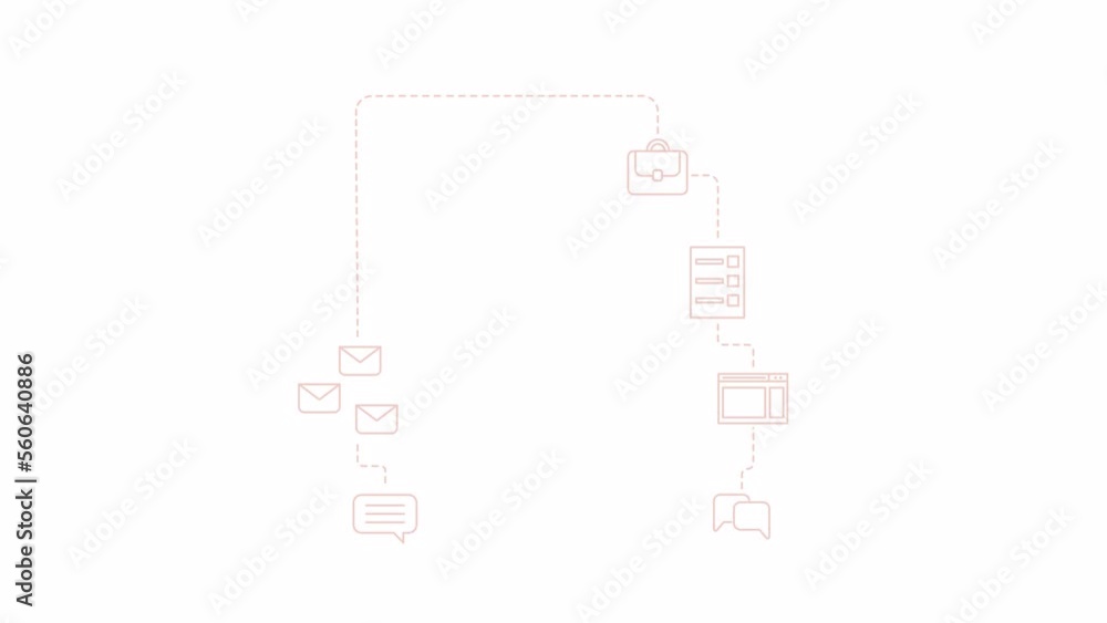 Animated job search process. Communication. Human resource management ...