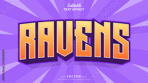 Editable Text Effects for American Football Sports Events Team