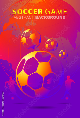 Football championship Abstract light background