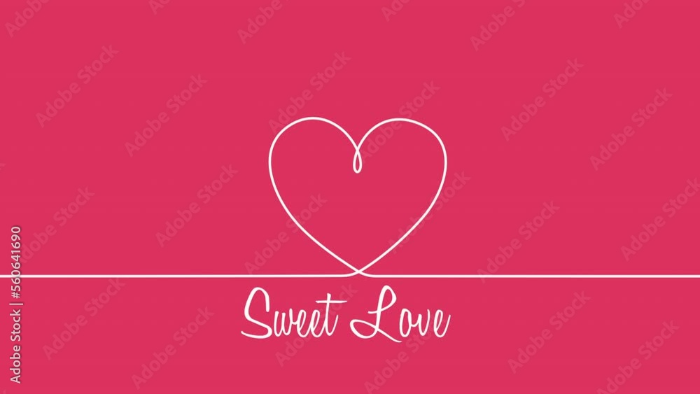 Sweet Love with heart on red gradient, motion holidays, romantic and love style background Sweet Love with heart on red gradient, motion holidays, romantic and love style background