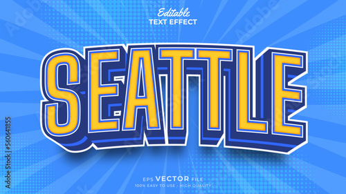 Editable Text Effects for American Football Sports Events Team