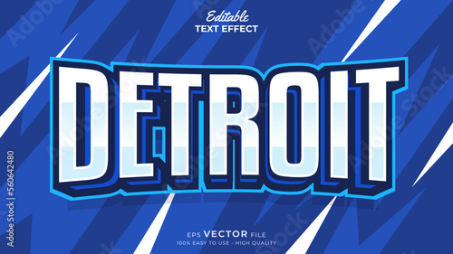 Editable Text Effects for American Football Sports Events Team