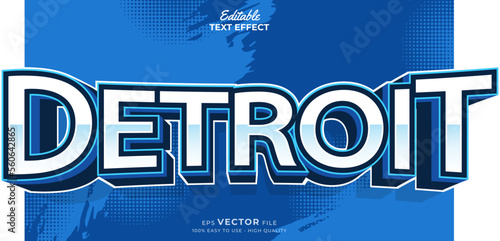 Editable Text Effects for American Football Sports Events Team