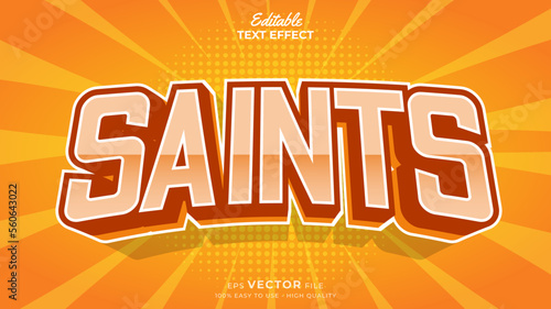 Editable Text Effects for American Football Sports Events Team