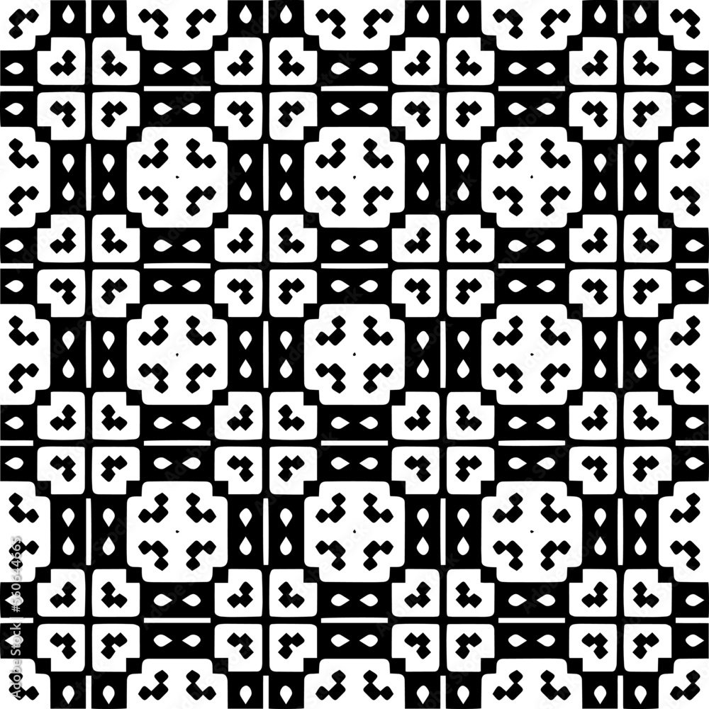 Vector pattern in geometric ornamental style. Black and white color.Seamless pattern. Vector pattern in geometric ornamental style. Black and white color.Seamless pattern.