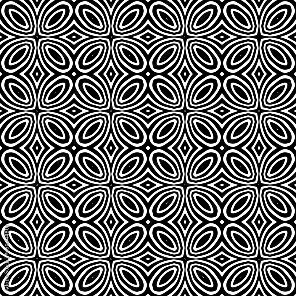 Vector pattern in geometric ornamental style. Black and white color.Seamless pattern. Vector pattern in geometric ornamental style. Black and white color.Seamless pattern.