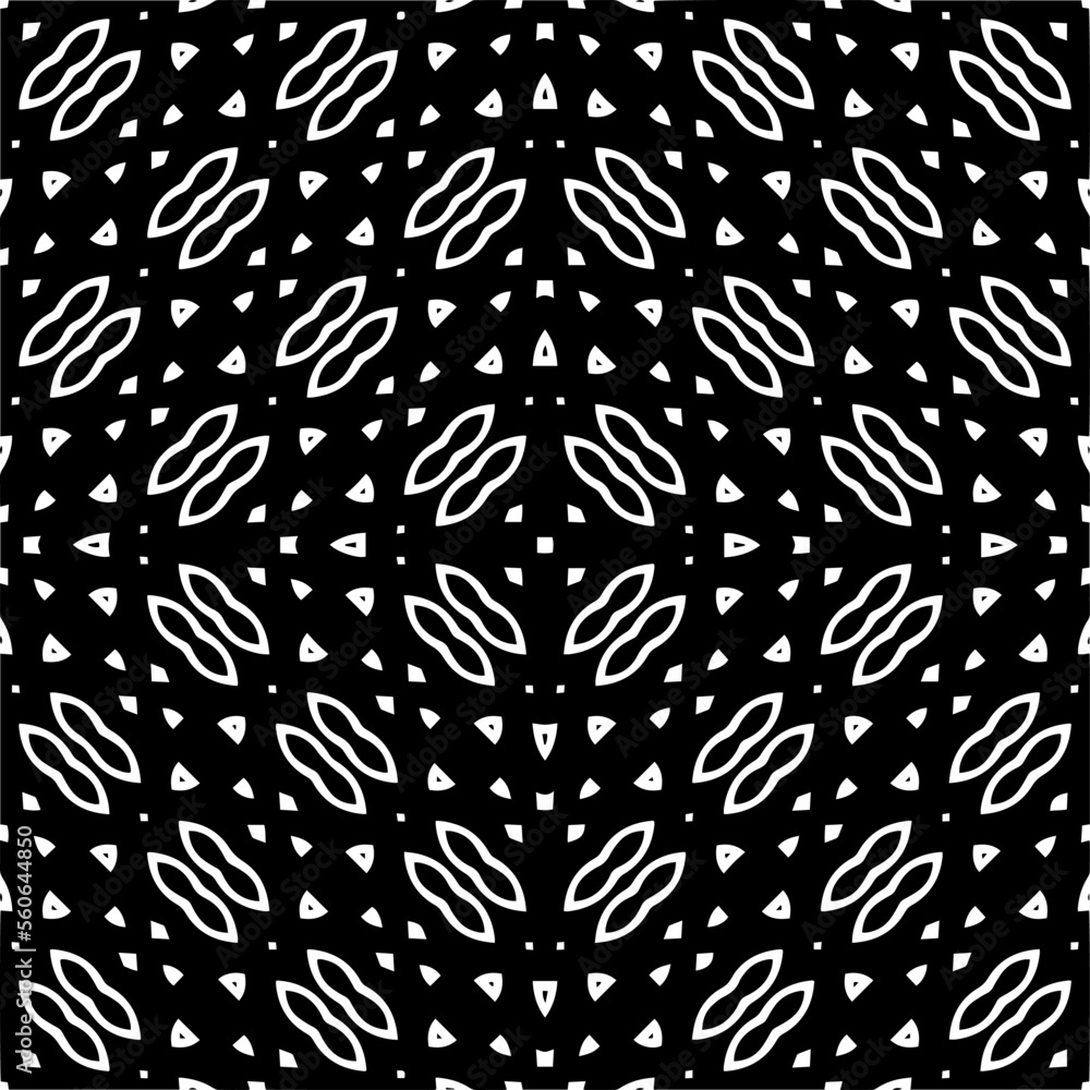 Vector pattern in geometric ornamental style. Black and white color.Seamless pattern. Vector pattern in geometric ornamental style. Black and white color.Seamless pattern.