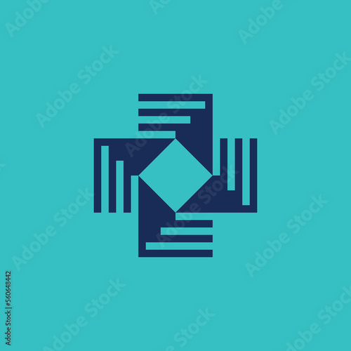 modern cross medical technology logo