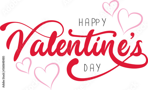 happy valentine's day typography