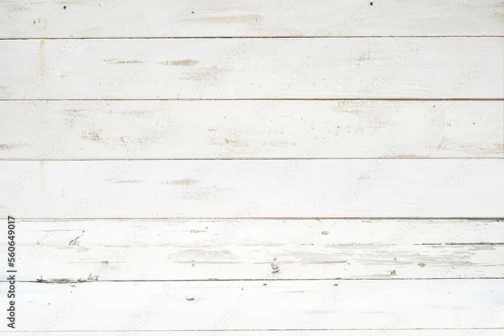 Naklejka premium ペンキでぬった白い木材_板_壁