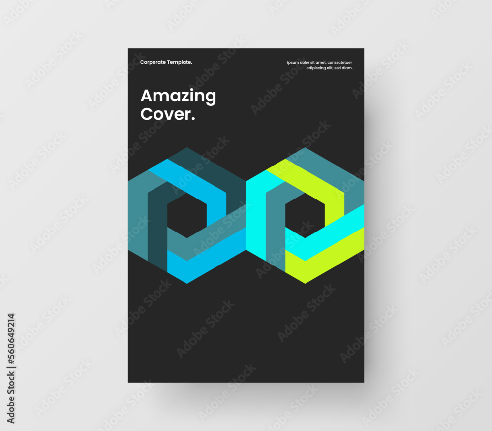 Original company cover design vector layout. Premium mosaic shapes flyer concept. Original company cover design vector layout. Premium mosaic shapes flyer concept.