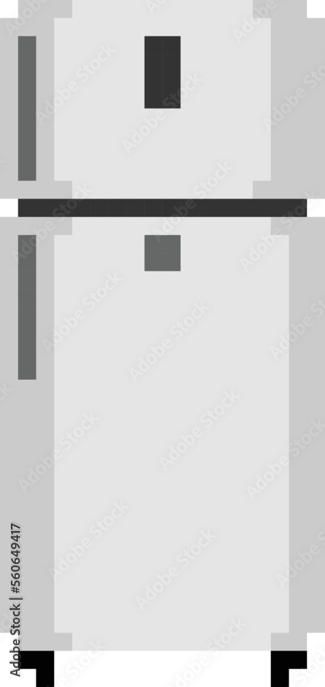 refrigerator Pixel Art isolated on white Background vector illustration refrigerator Pixel Art isolated on white Background vector illustration