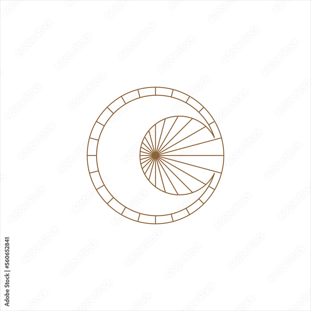 Obraz premium Monoline Element Design Vector
