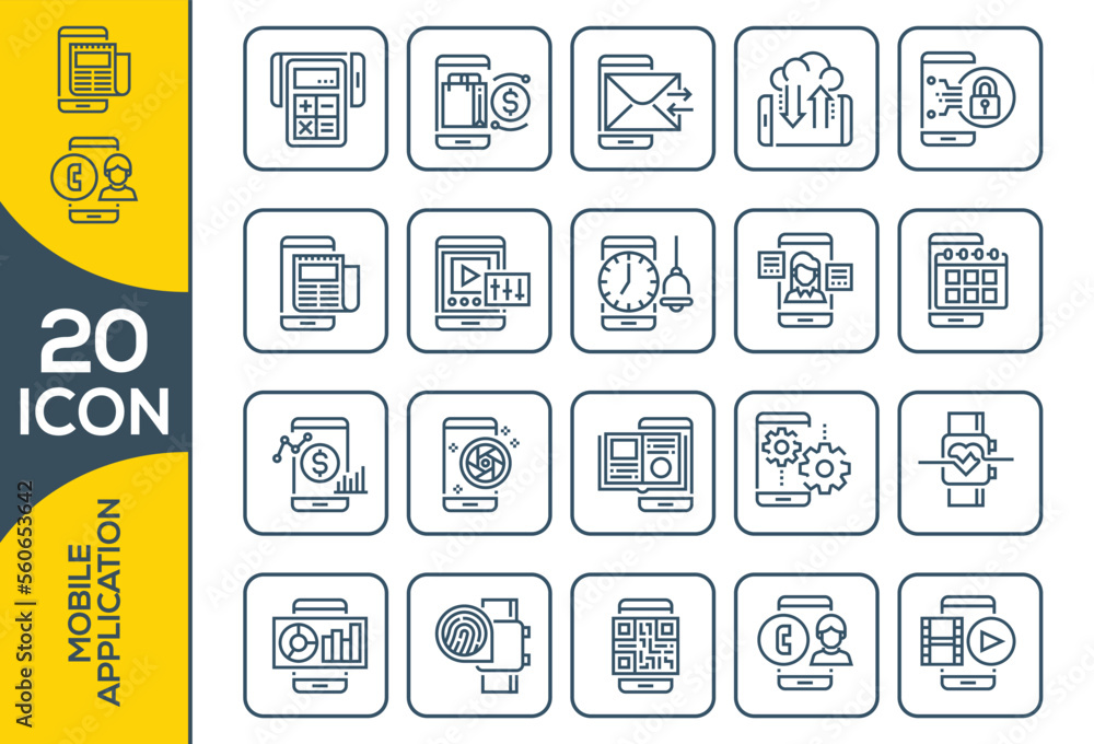 MOBILE ICON SET DESIGN MOBILE ICON SET DESIGN