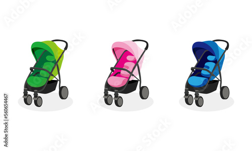 ベビーカーのイラスト