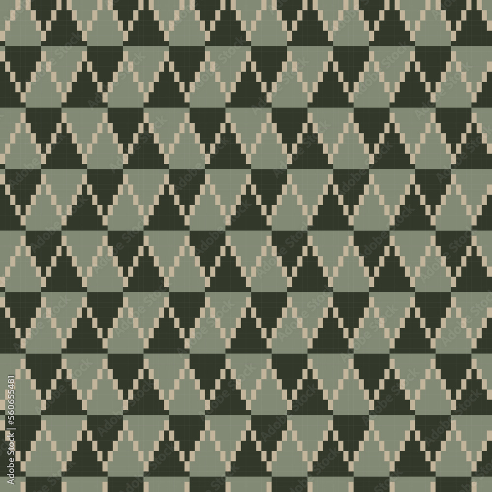 Argyle Fair Isle Seamless Pattern Design Argyle Fair Isle Seamless Pattern Design
