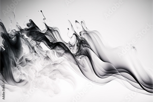 Wallpaper Mural Multicolored smoke colors on a black isolated background. Background of smoke vape - generated by Generative AI Torontodigital.ca