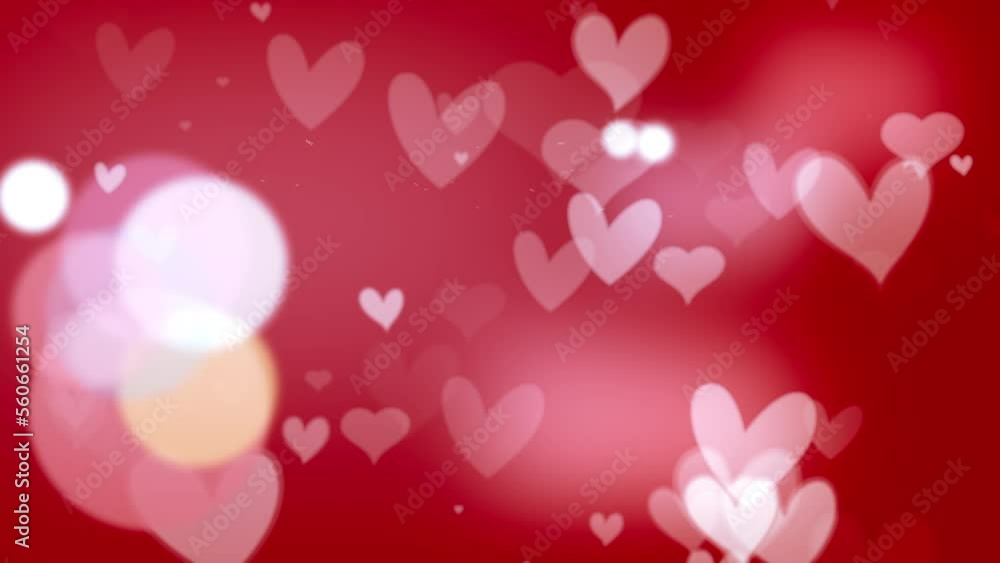 Glow Hearts flow motion with flare light for Valentine's day Greeting love video. 4K Romantic loop animation on red background for Valentine's day, St. Valentines Day, Mother's day, Wedding anniversar Glow Hearts flow motion with flare light for Valentine's day Greeting love video. 4K Romantic loop animation on red background for Valentine's day, St. Valentines Day, Mother's day, Wedding anniversar