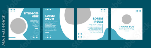 microblog or carousel post creative template for instagram. social media post template with light blue theme