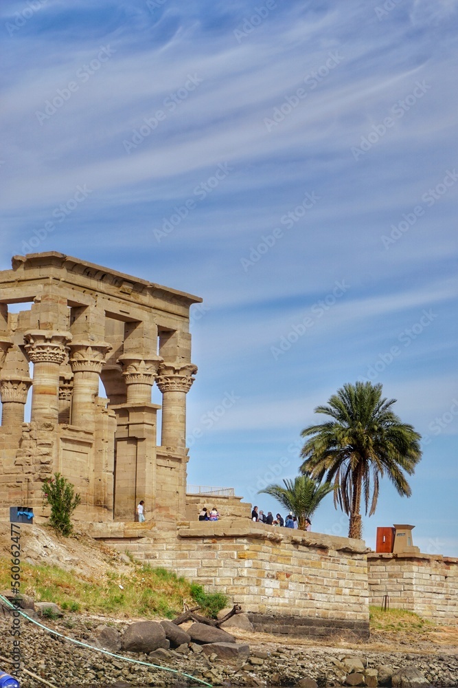 View of Philae temple in Aswan Egypt