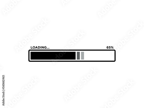 Loading Sign Icon Vector Template 