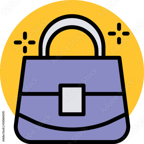 Hand Bag Vector Icon

