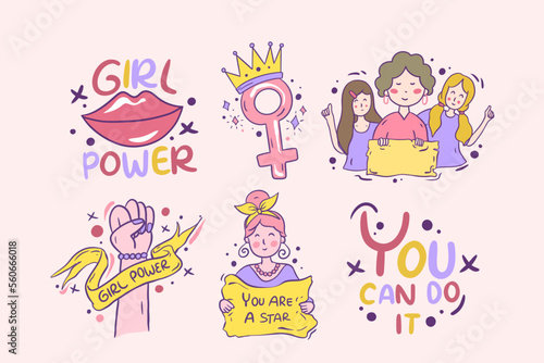 vector flat international women's day illustration photo