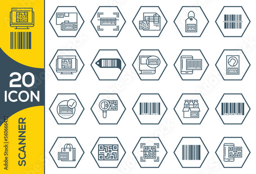 SCANNER ICON SET DESIGN photo