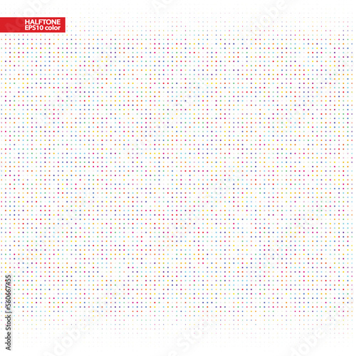 Modern background of colored dots on white for text