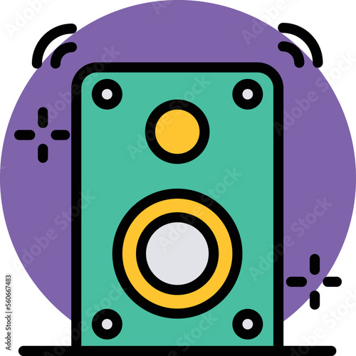 Party Woofer Vector Icon
