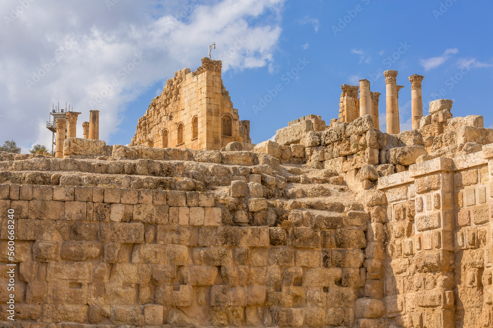 Temple of Zeus in Jerash, Jordan