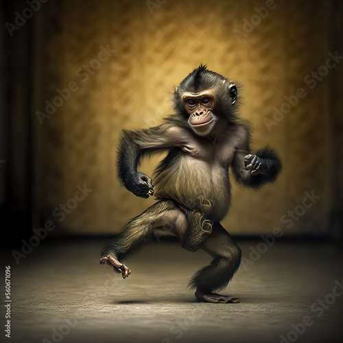 monkey dancing