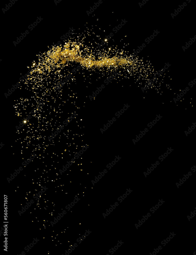 Explosion Paillettes d'or
