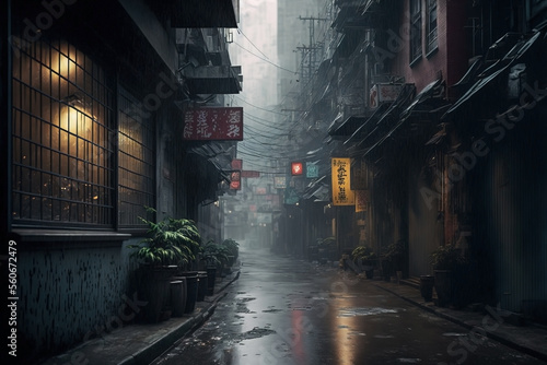 Gecekondu urban alley 
