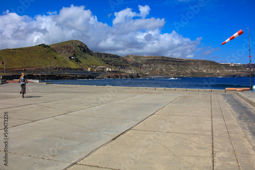 Summer road on a beautiful holiday day and free space