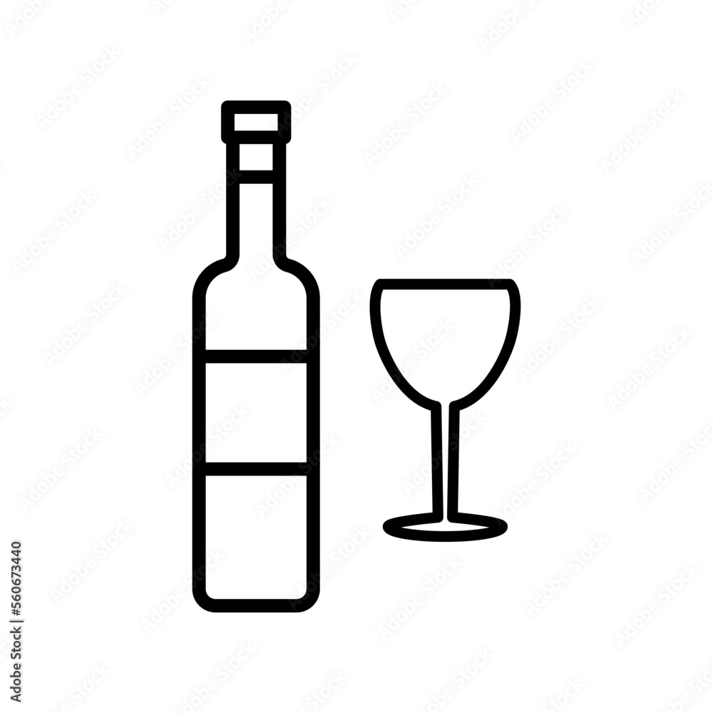 glass and bottles,icon, line, design,flat, style,trendy collection,template glass and bottles,icon, line, design,flat, style,trendy collection,template