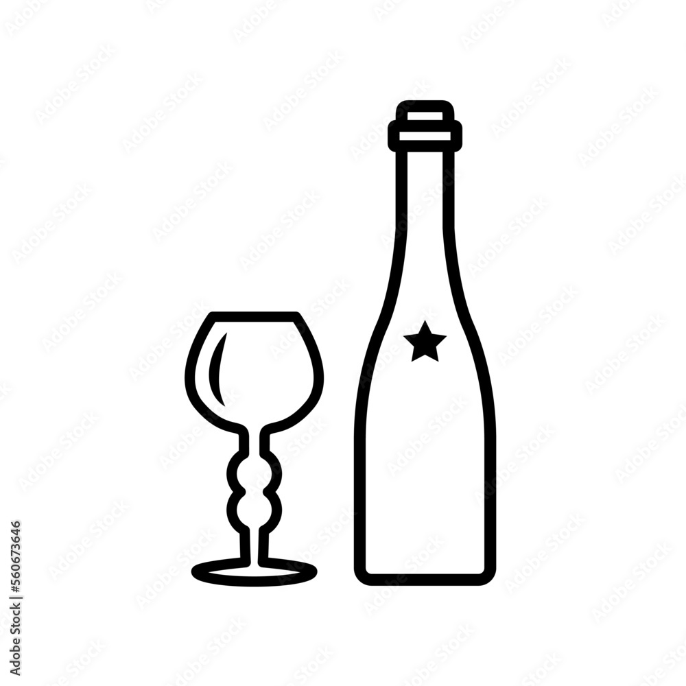 glass and bottles,icon, line, design,flat, style,trendy collection,template glass and bottles,icon, line, design,flat, style,trendy collection,template
