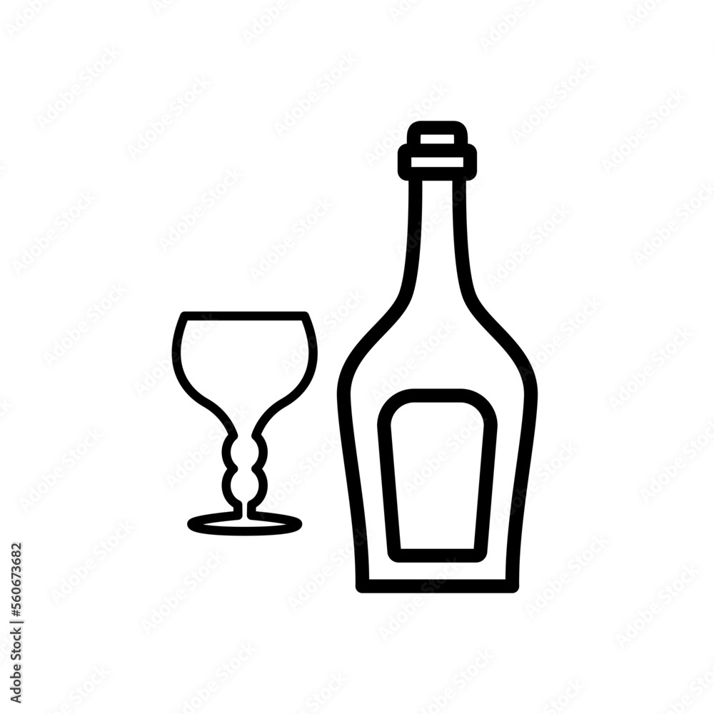 glass and bottles,icon, line, design,flat, style,trendy collection,template glass and bottles,icon, line, design,flat, style,trendy collection,template