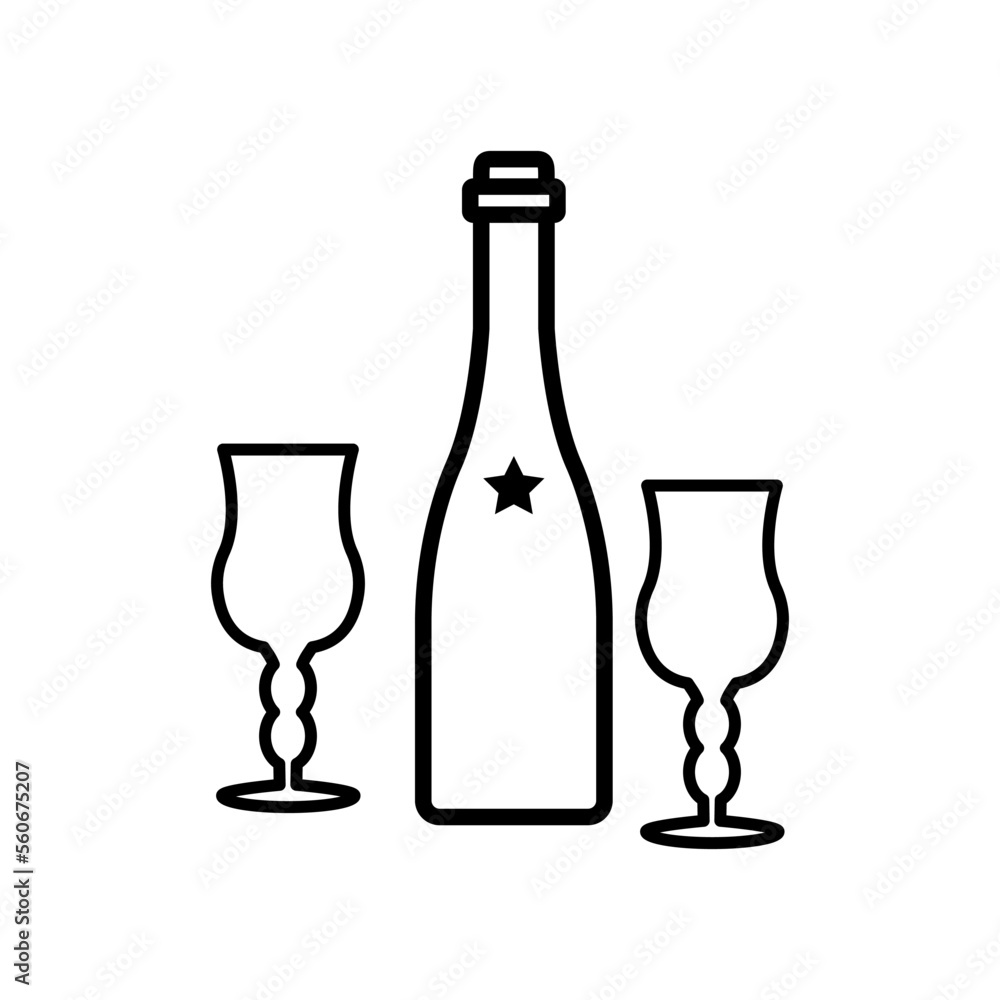 glass and bottles,icon,line, design,flat, style,trendy collection,template glass and bottles,icon,line, design,flat, style,trendy collection,template
