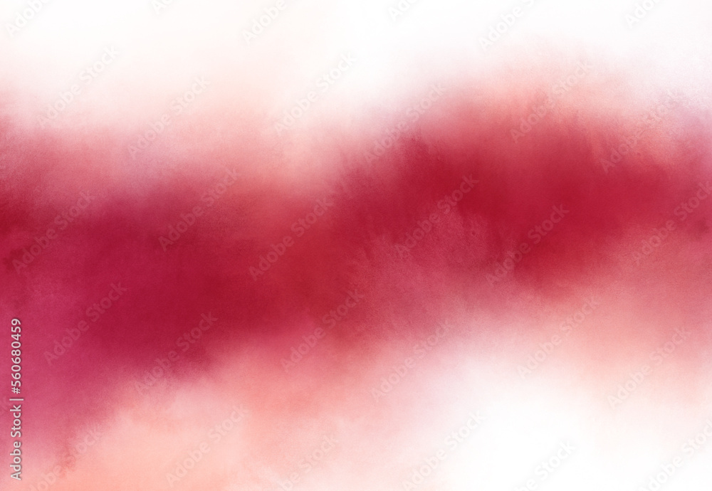 Beautiful abstract background. Versatile artistic image for creative design projects: posters, banners, cards, magazines, covers, prints, flyers, wallpapers. Red ink on white paper.