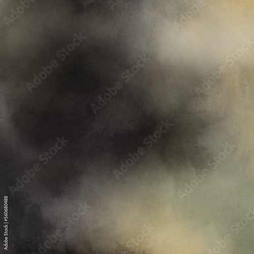 Beautiful abstract background. Versatile artistic image for creative design projects: posters, banners, cards, magazines, covers, prints, flyers, wallpapers. Dark green and black ink on paper.
