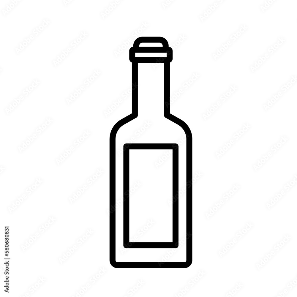wine bottles, icon, line, design,flat, style,trendy collection,template