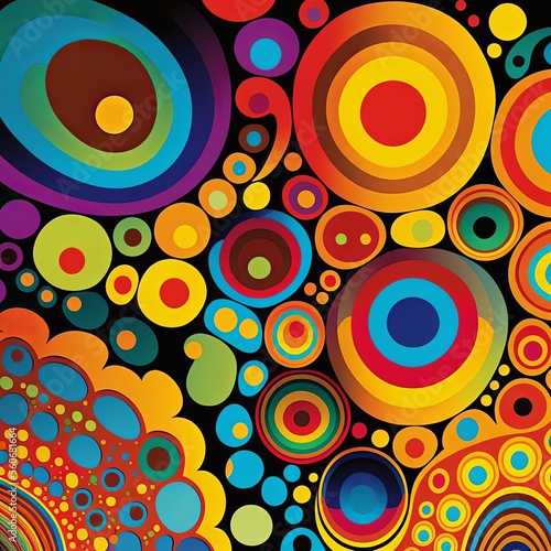 60's hippies psychedelic abstract background colors. Trippy and retro background.