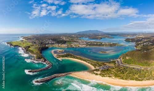 Aerial View of Narooma in Australia