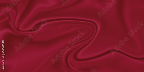 Red silk background . Red fabric and satin silk background texture . abstract background luxury cloth or liquid wave or wavy folds of grunge silk texture material or smooth luxurious .