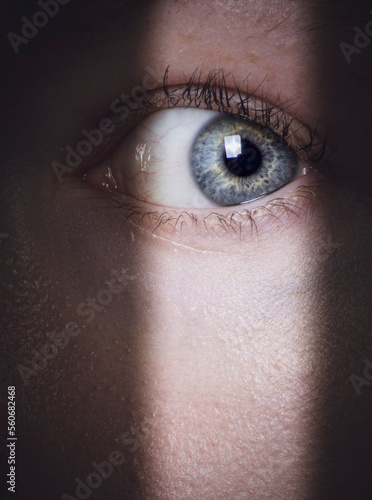Obraz na plátně eye of the person spying