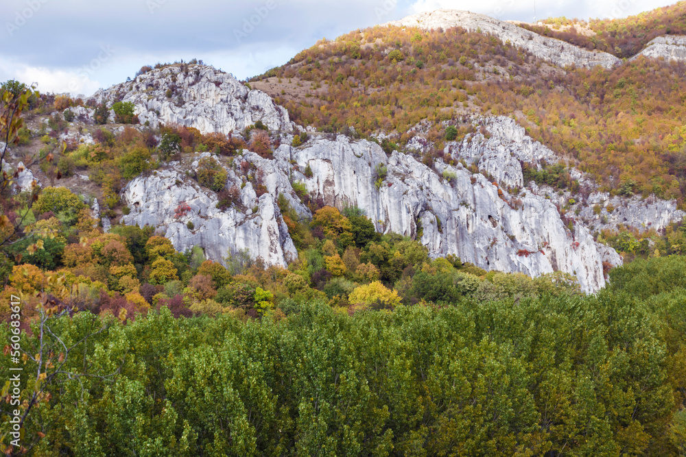 Beautiful Mountain Landscape with White Rocks .Balkan Mountain ,Bulgaria Beautiful Mountain Landscape with White Rocks .Balkan Mountain ,Bulgaria