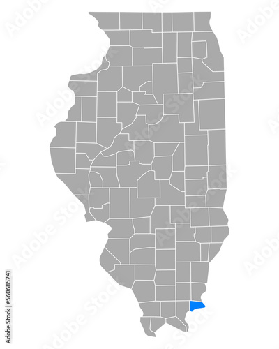 Karte von Hardin in Illinois